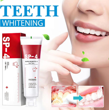 Last Day Of Discount 🔥  SP4  Probiotic Whitening Toothpaste