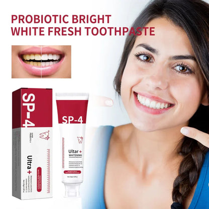 Last Day Of Discount 🔥  SP4  Probiotic Whitening Toothpaste