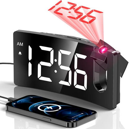 🔥50% OFF | Multifunctional LED Digital Projector Clock