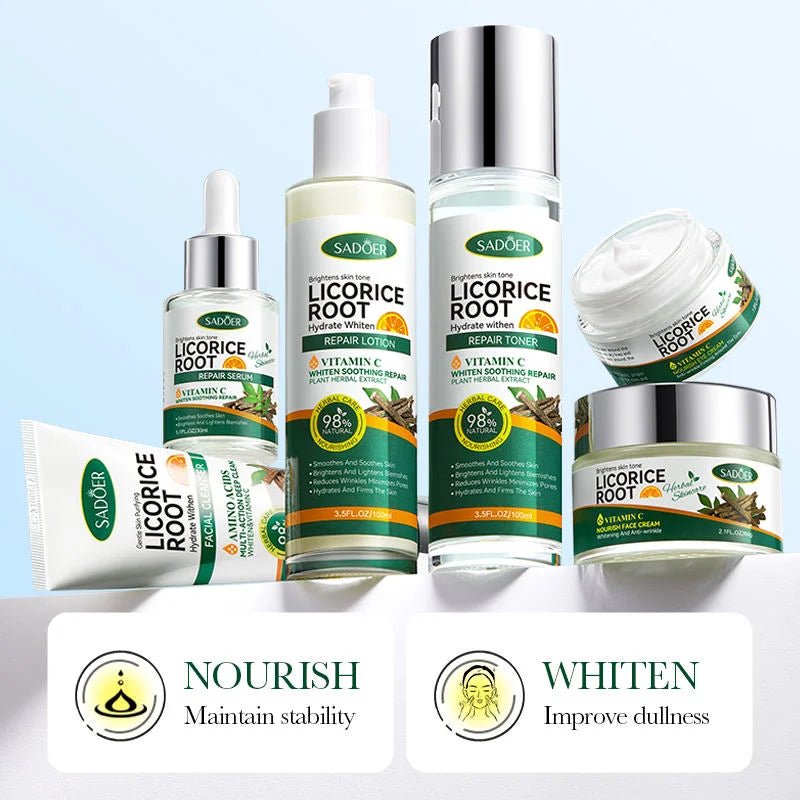 Licorice Root Whitening Skin Care Set